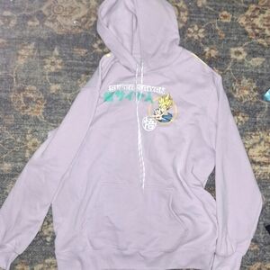 Dragon ball z. Super Saiyan Graphic Hoodie - Light Gray